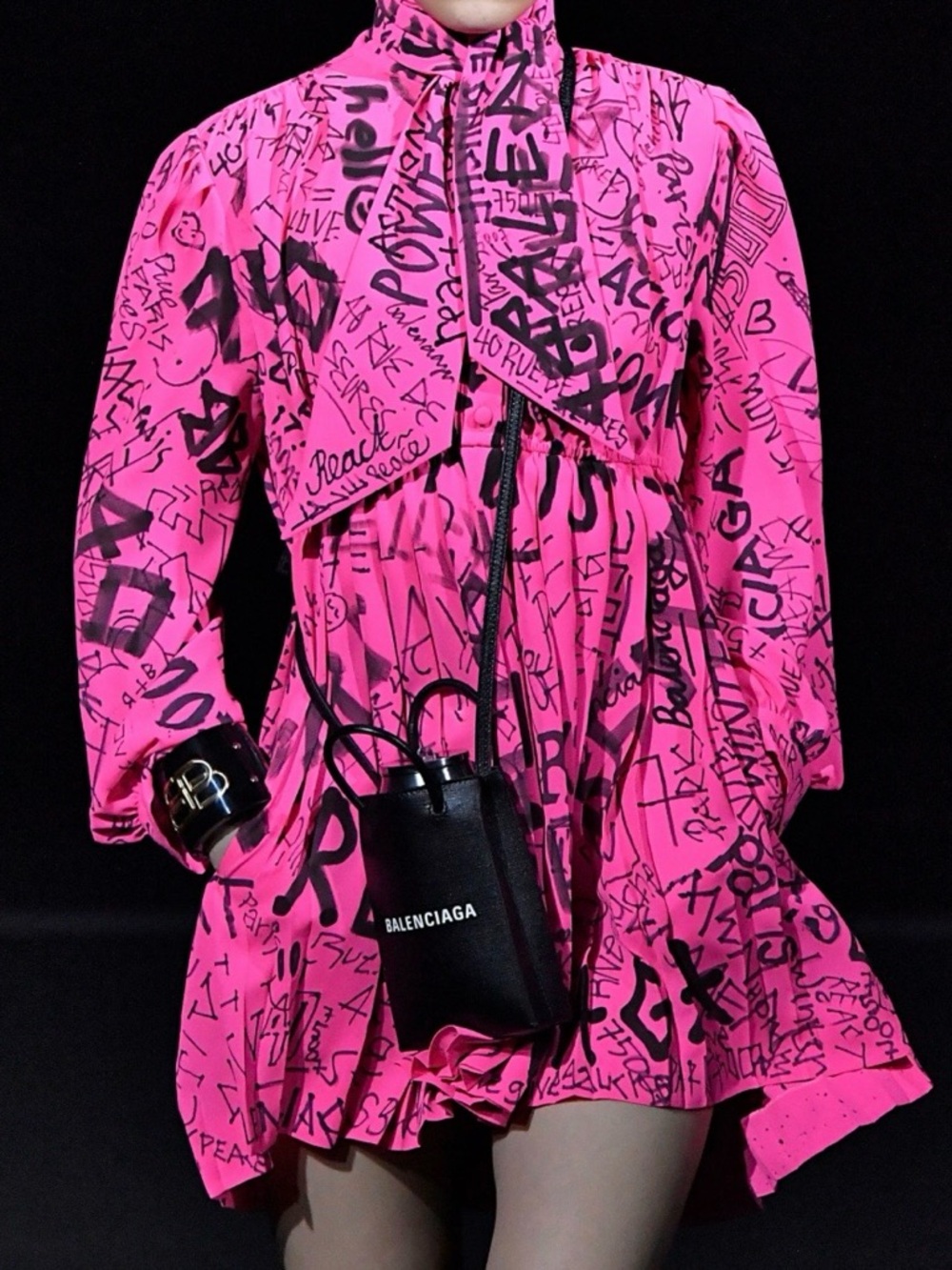 Balenciaga graffiti dress
